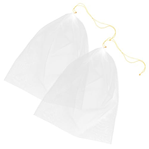 2pcs Honey Filter Net Mesh Food Strainer Bag Honey Apiary Straining Bag Fruit Strainer Filter Yogurt Nutzo Equipment Tool Nylon Cold Brew