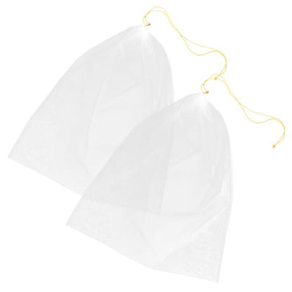 2pcs Honey Filter Net Mesh Food Strainer Bag Honey Apiary Straining Bag Fruit Strainer Filter Yogurt Nutzo Equipment Tool Nylon Cold Brew