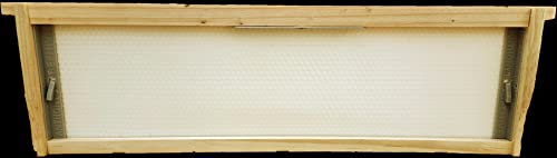 Anthony's Beehive NEW! Wire Free Beeswax Foundation Gripper for Comb Honey Production 60 Pack (for Shallow Langstroth Frames)