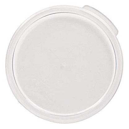 Tiger Chef 12 Quart Commercial Grade Clear Food Storage Round Polycarbonate Containers With Clear Lids - size: 12 Quart