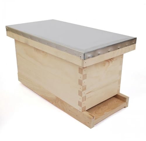 Generic 4 Frame Nuc Complete Kit - Langstroth Style, Brown Wooden Bee Hive