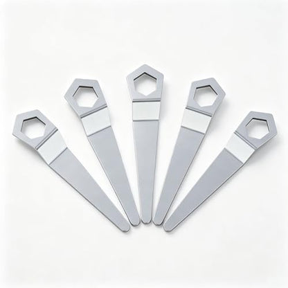 5pack CO2 Tank Wrench - Stainless Steel Regulator Tool for Brewing, Beer Kegs & Kegerators - Durable Design - color: 5 Pack
