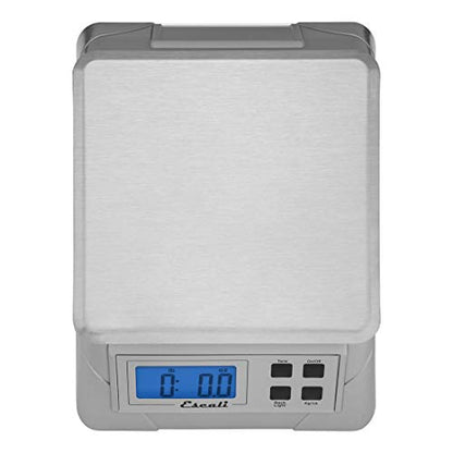 Escali Alimento 136DK Digital Kitchen Scale, Elite Food Measuring to The Gram with Removable Stainless Steel Platform and LCD Display, Baking and Cooking Made Simple - size: 9.75" x 7.00" x 3.75", style: 136DK