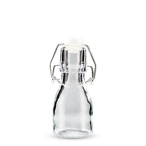 WEDDINGSTAR Mini Swing Top Glass Bottle - 2 1/2oz (70ml) (6)