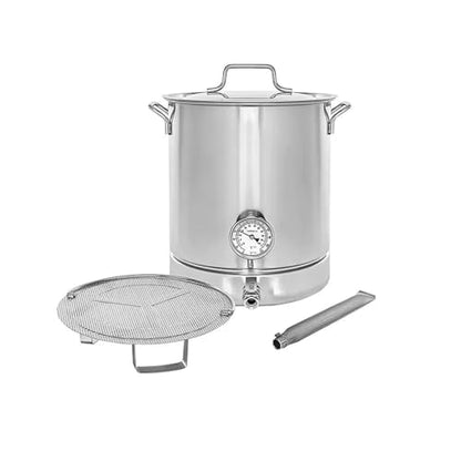 30L/40L/60L Stainless Steel Sealed Barrel Beer Brew Kettle with Thermometer Ball Valve Handmade Beer Kit Home Brewing Equipment(60L)
