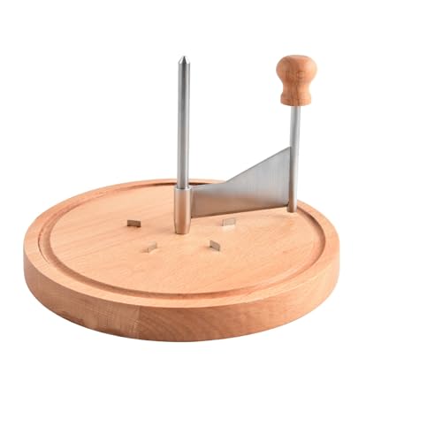 Rust Proof Manual Rotary Cheese Curling Knife - Compatible with Cheese Curler with Wooden, Plastic, Marble Base, Best for Cheese Wheel and Chocolate Shavings and Curls