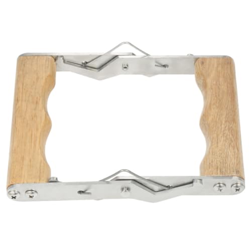3pcs Beekeeping Frame Holder Tool with Stainless Steel and Wood Construction, Easy-to-use Hive Frame Grip for Honey Harvesting and Inspection, Minimizes Disturbance and Prevents