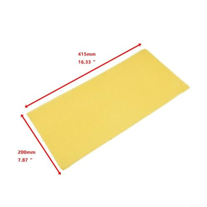 Deep Beehive Foundation with Beeswax Coating - 10 Pieces Plastic for honeycomb Sheets for Langstroth Frames Easy Install Bee Keeping Tools 8.26x16.54 Inch