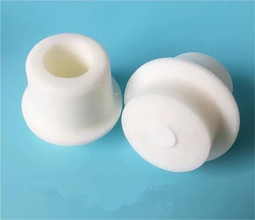 5 Pcs Laboratory Silicone Stopper with Hole Stopper Airlock Bubbler Triangle Flask Plug Stopper (24-28mm) - size: 24-28mm