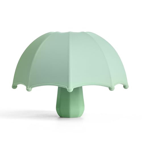Mushroom Umbrella Funnel, for Filling Bottles or Containers Red Wine, Juice, Milk, Beverages, Silicone Collapsible ，New Year Christmas Birthday Gifts Creative and Practical Gifts(Green)
