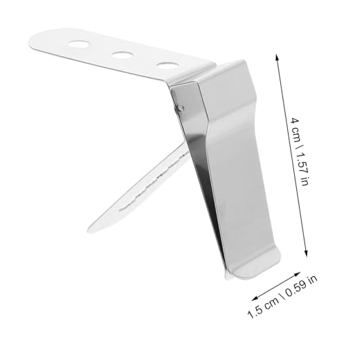 3 pcs Stainless Steel Thermometer Clip Holder for Cooking BBQ and Candy Making Probe Holder for Milk Syrup and Beverages Lightweight and Easy to Carry Present for Friends and