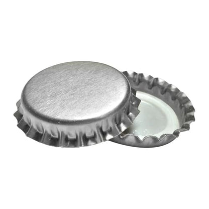 Wires and Cables 100Pcs/Lot Beer Bottle Crown Caps Oxygen Absorbing Seal Beer Bottle Caps for Home Brewing Wires and Cables(Silver) - color: Silver