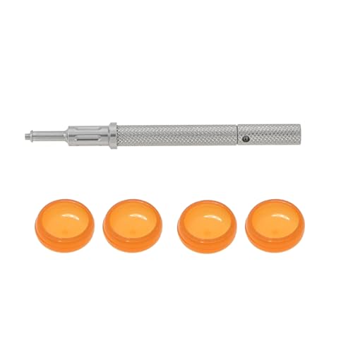 Implants Replacement locater Overdenture Male Processing Caps Inserts and Retention Cap Insertion Extraction Removal 3-IN-1Core Tool kit (Locator-Silver Tool+4pcs 0.8lbs Caps Inserts Kit) - color: Locator--Silver Tool+4pcs0.8lbs Caps Inserts Kit