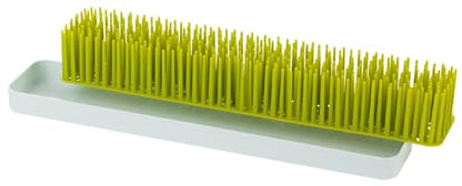 Boon Patch Countertop Baby Bottle Drying Rack - Space Saving Bottle Rack for Drying and Organization - Kitchen Baby Needs - Baby Bottle-Feeding Supplies - Green and White