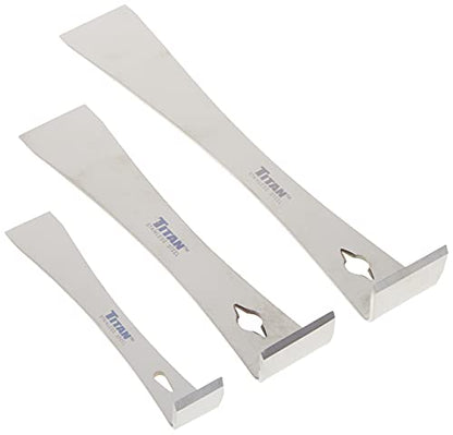 Titan 17007 3-Piece Stainless Steel Pry Bar Scraper Set - size: 3 Piece Set