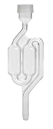 Home Brew Ohio Wide Mouth Jar 1 Gal w/Grommeted 110mm White Metal Cap and TwinBubble Airlock