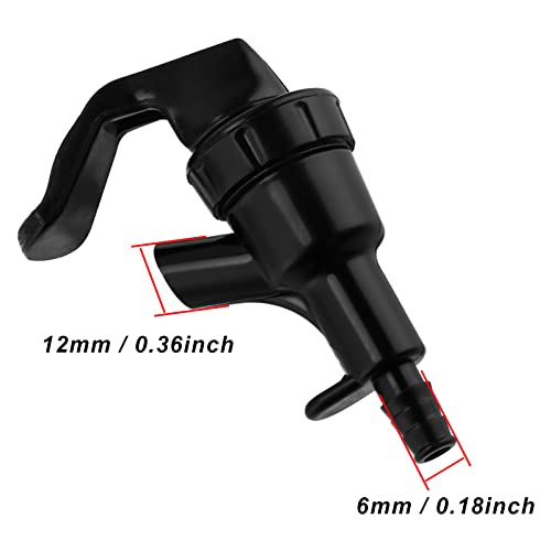 MRbrew Picnic Faucet, 2 Pieces Plastic Draft Beer Dispensing Spigot Keg Tap for Home Brewing Kegging Cornelius Corny Hose Tubing Line