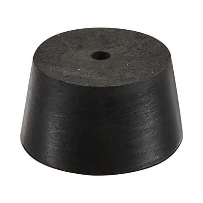 MECCANIXITY Rubber Tapered Plug 37mm to 45mm with Hole Test Tubes Bungs Stopper Black for Lab Home - size: 37mm - 45mm