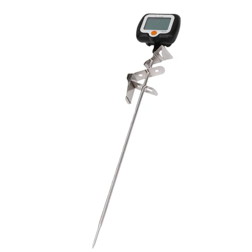GOTOTOP Digital Candy Thermometer, 304 Stainless Steel Cooking Thermometer with Large LCD, 58F to 572F Readings, Hold Function for Candy Jam Chocolate Frying Oil and Home Cooks (KT Black English