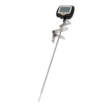 ASHATA Digital Candy Thermometer with Probe | 25cm Stainless Steel Clip Pot Kitchen Tool for Jam Chocolate Making (KT Black English with Clip Sleeve)