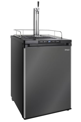 Kegco HBK309X-1 Keg Dispenser, 1 faucet without keg Black Stainless Steel - color: Black Stainless Steel, size: 1 Tap