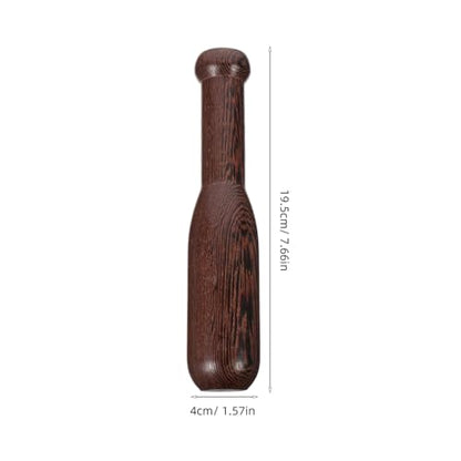 TOYANDONA Wood Pestle Only Replacement - 7. 6 Inch Food Grinding Stick Tool Wooden Pestle for Mortar Set Spice Crusher Food Masher