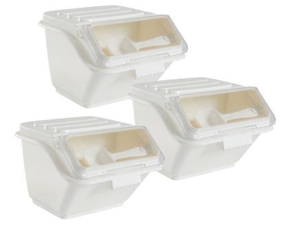 CenPro Ingredient Bin - 12.6 Gallon/200 Cup Capacity - Holds Up To 89 lbs. of Sugar or 60 lbs. of Flour - 3/Pack - NSF (29A-224) - size: 12.6 Gallon – 3/pk