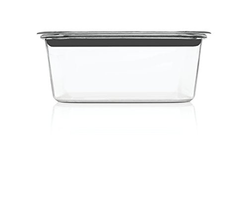 Rubbermaid Brilliance Food Storage Container, Large, 9.6 Cup | Clear | Pack of 2 - size: 9.6 Cup