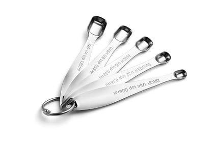 Spring Chef Stainless Steel Measuring Spoons Set of 13 with Leveler, Metal Teaspoon & Tablespoon Measuring Spoons for Cooking & Baking, Fits in Spice Jars, Kitchen Gadgets for Dry & Liquid Ingredients - style: Spoons - Set of 13