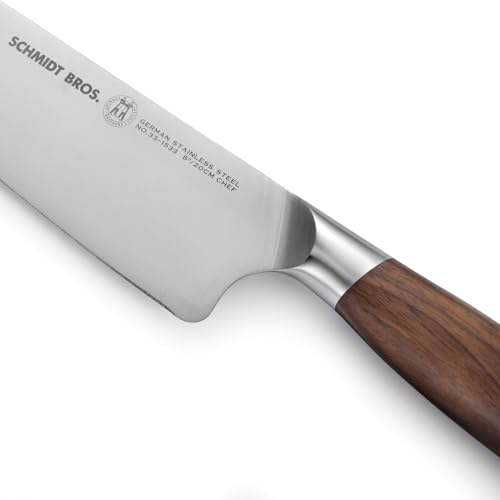Schmidt Brothers - Delta Series - 7-Piece Walnut Knife Set, High-Carbon Stainless Steel Cutlery with Natural Walnut Knife Block - color: Delta