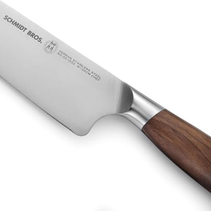 Schmidt Brothers - Delta Series - 7-Piece Walnut Knife Set, High-Carbon Stainless Steel Cutlery with Natural Walnut Knife Block - color: Delta