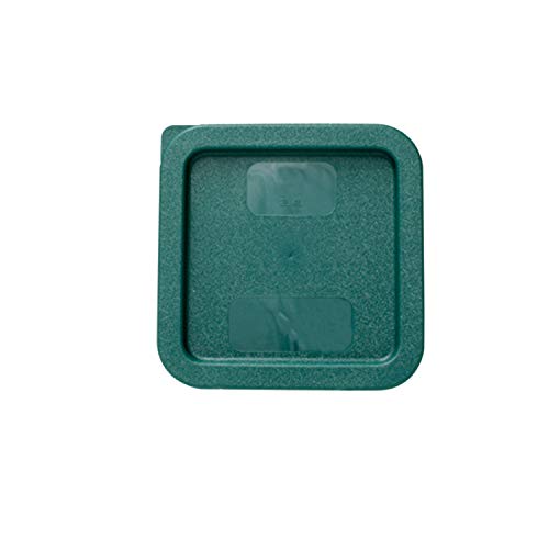 Tiger Chef 4 Quart Commercial Grade Clear Food Storage Square Polycarbonate Containers With Green Lids - style: 4 Quart
