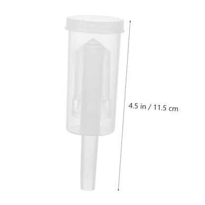 OUNONA 2pcs 3-Piece Plastic One-Way Valves for Brewed Wine Fermentation Check Valve Lids Kit for Home Brewing Supplies