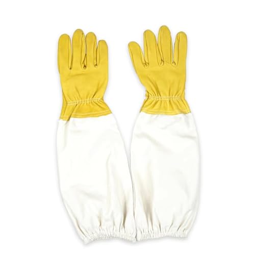 Sheepskin Beekeeping Gloves Breathable Long Sleeves Protective Beekeeping Supplies for Beekeepers