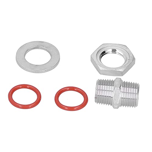 Stainless Steel Fermentation Bulkhead Kit with 0.635 cm NPT Ball Valve for Brew Kettles, Whiskey Stills, and Sparge Water Pots