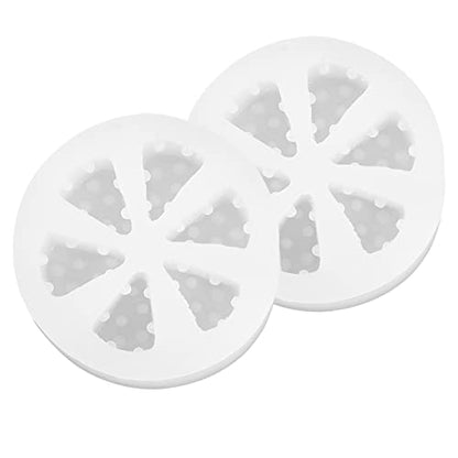 jojofuny 2inch Mini Cheese Silicone Mold, 2pcs Miniature 3D Silicone Mold for Dollhouse Soap Making, DIY Dessert Baking, Candle Making - color: Transparent, size: 5.5X5.5X1.5CM