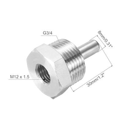 uxcell 8mm Dia G3/4 Thermowell Weldless Stainless Steel 304 with Cable Gland 30mm Length for Beer Fermenter, White - color: White, size: G3/4 x 30mm