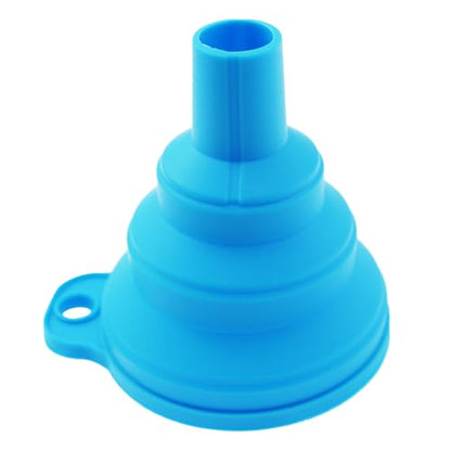 DZS ELEC 10PCS Kitchen Funnel Set 2.95x2.68 Inches Collapsible Rubber Funnels for Liquids Powders Granular Food Ingredients Small Tool Accessories for Transferring Materials of Various Forms