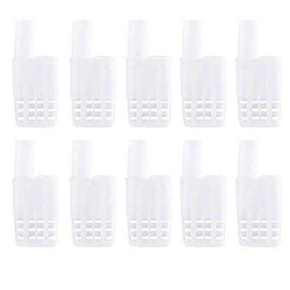 Walfront Queen Bee Cages 10Pcs Plastic Isolator Rearing Catcher Holder Beekeeping Tool