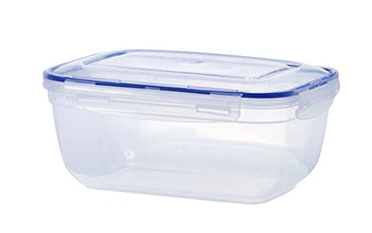 Superio Large Plastic Food Storage Container with airtight Lid for Pantry, Fridge- 10 Cup, 80 Oz- BPA Free, Leakproof Sealed Container- Microwave, Dishwasher and Freezer Safe (Clear) - color: Clear