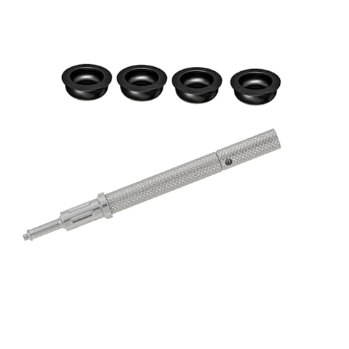 Implants Replacement locater Overdenture Male Processing Caps Inserts and Retention Cap Insertion Extraction Removal 3-IN-1Core Tool kit (Locator-Silver Tool+4pcs Black Grip Cap Insert Kit) - color: Locator-Silver Tool+4pcs Black grip Cap Insert Kit