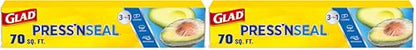Glad Press'n Seal Plastic Food Wrap | 70 Square Foot | Roll | Pack of 2 - size: 70 Sq Ft (Pack of 2)