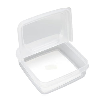 AYNEFY Kitchen Kitchen Storage, Airtight Transparent Pp Box Heat And Cold Cheese Box Multipurpose Using Foods Storage Box For Fruits Minced Garlic Chili 3 Pcs Flip Lid Cheese