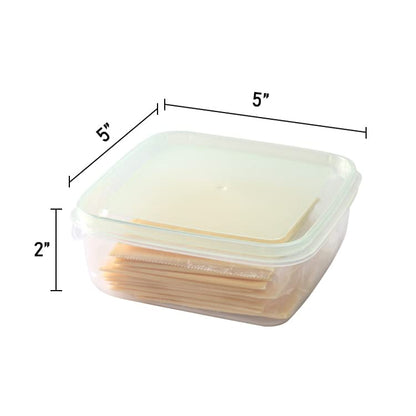 2 Pack-Cheese slicer Storage Containers with lids airtight Keeps slice Cheese Fresh and Delicious Reusable Preservation Container for Fridge