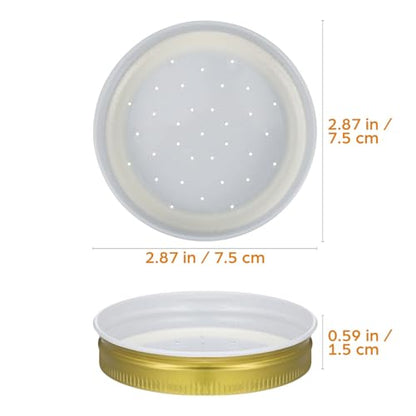 Abaodam Bee Water Feeder Lid 4-Pack for Beehive Entrance Beekeeping Water Dispenser Easy Refill 2.87X2.87X0.59 Inch Portable Bee Feeding Tool