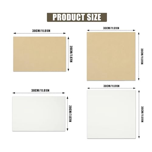 200-50pcs Baking Parchment Paper Non Stick Resistant Fridge Butter Cheese Storage Grill Mat Tools(50pcs Square B) - color: 50pcs Square B