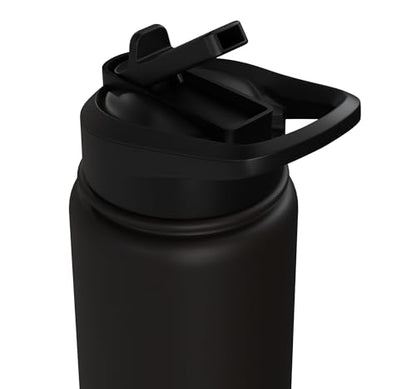 Proud Parent Sourdough Starter Active Yeast Stainless Steel Insulated Water Bottle - color: Black
