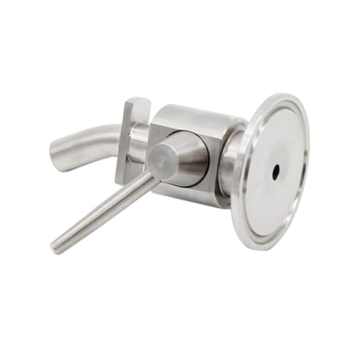 1.5"TC Sample Valve 304 Stainless Steel Sanitary Clamp Brewing Sample Valve Homebrew Conical Fermenter(B) - color: B