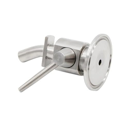 1.5"TC Sample Valve 304 Stainless Steel Sanitary Clamp Brewing Sample Valve Homebrew Conical Fermenter(B) - color: B