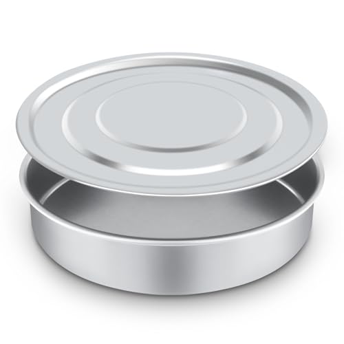 Lab Sieve Pan with Lid, Chromium-Plated Steel Test Sieves Pan, Analysis Sample Test Sieves for Industrial Laboratory, 7.9Inch/20cm Diameter 1.97in/5cm Height - size: 7.9in/20cm-Diameter